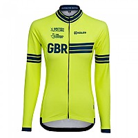 [해외]KALAS Great Britain Cycling Team Long Sleeve Jersey 1139386417 Fluo