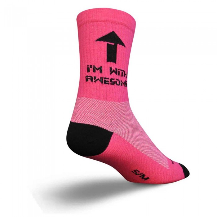 [해외]SOCKGUY Crew 6´´ Awesome 양말 1139407014 Pink