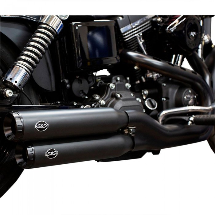 [해외]S&S CYCLE Grand National Harley Davidson Ref:550-0725 비인증 슬립온 머플러 9139412961 Black