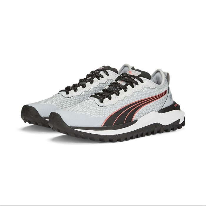 [해외]푸마 Voyage Nitro 2 고어텍스 트레일 러닝화 7139004523 Platinum Gray / Puma Black / Salmon