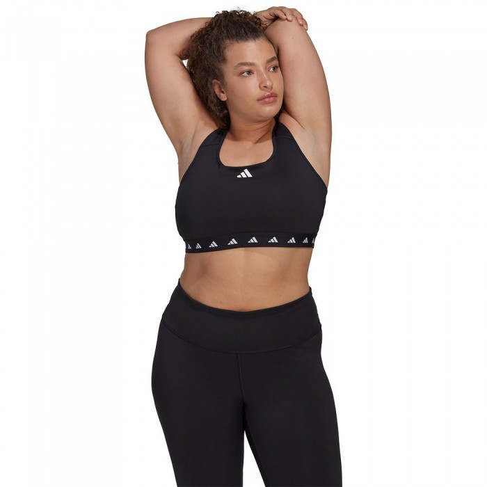 [해외]아디다스 파워 Medium-Support Techfit Big 스포츠 브라 12138970853 Black