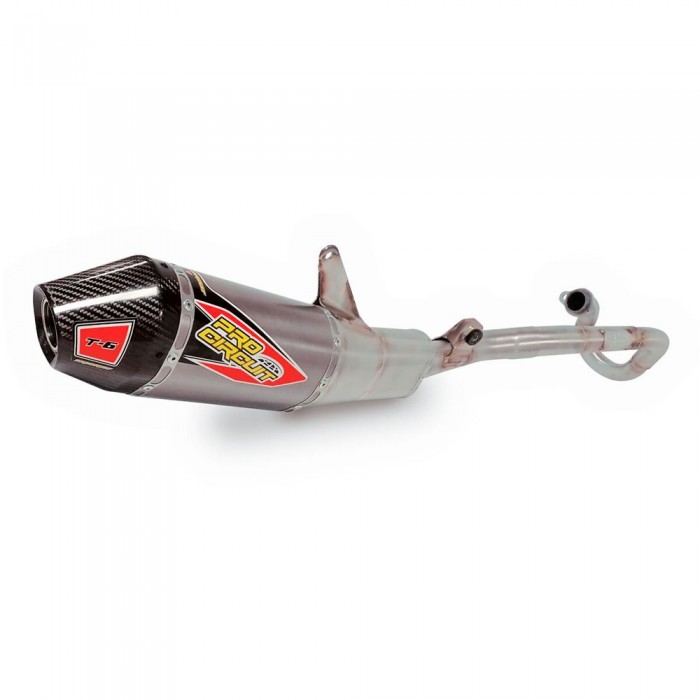 [해외]PRO CIRCUIT T-6 Honda CRF 250 R 21-22 Ref:0112225H 비인증된 완전 배기 시스템 9139389537 Titanium / Carbon