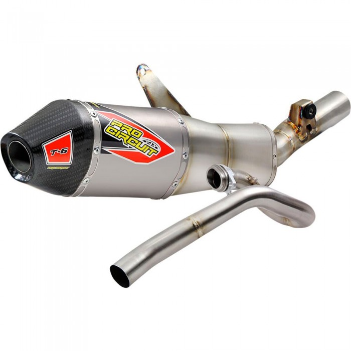 [해외]PRO CIRCUIT T-6/TI-6/Pro Honda CRF 450 R 21-22 Ref:0112145H 비인증된 완전 배기 시스템 9139389555 Titanium / Carbon