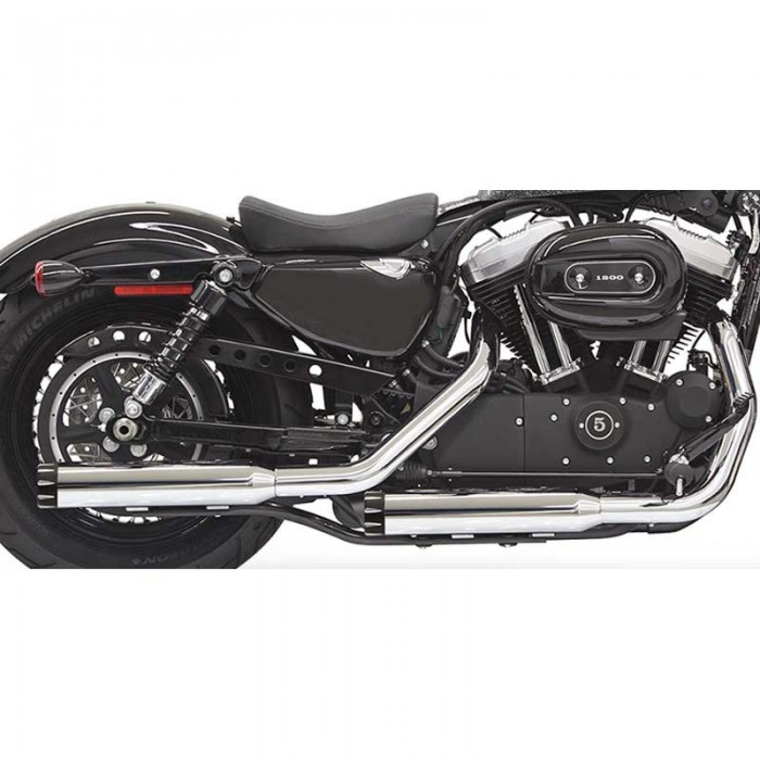 [해외]BASSANI XHAUST Harley Davidson Ref:1X27T 비승인 오토바이 머플러 9139412858 Silver / Black