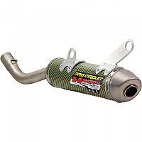 [해외]PRO CIRCUIT R-304 Shorty TI-2 Suzuki RM 250 04-7 Ref:1141425K Titanium 비승인 오토바이 머플러 9139412937 Silver