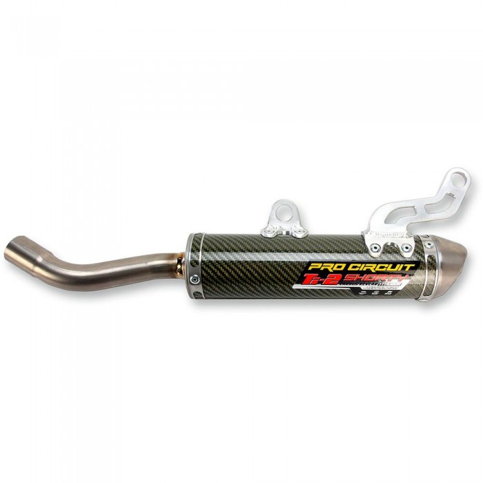 [해외]PRO CIRCUIT TI-2 Shorty Yamaha YZ 250 03-17 Ref:1131425K Titanium&Carbon 비승인 오토바이 머플러 9139412951 Silver / Black