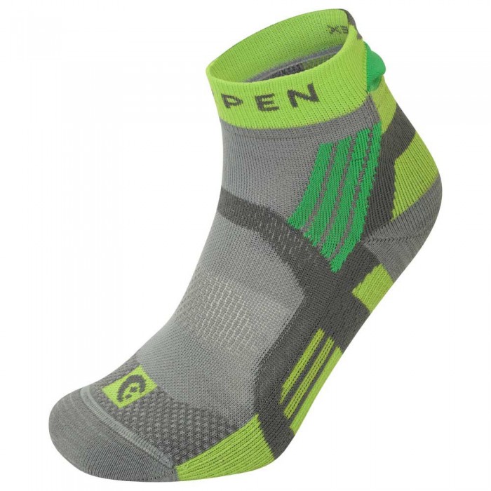 [해외]LORPEN 트레일 런닝 Padded Eco 양말 4138756703 Grey / Green