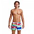 [해외]펑키 트렁크 Shorty Shorts Dye Hard 수영 반바지 6139374862 Stripes Multi / White