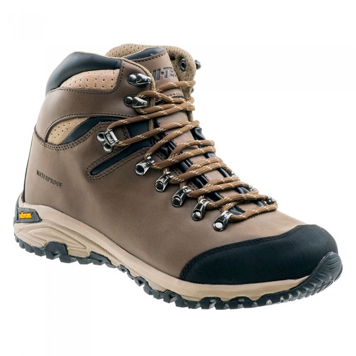 [해외]HI-TEC Sajama Mid WP 등산화 4139174986 Brown / Black / Sand