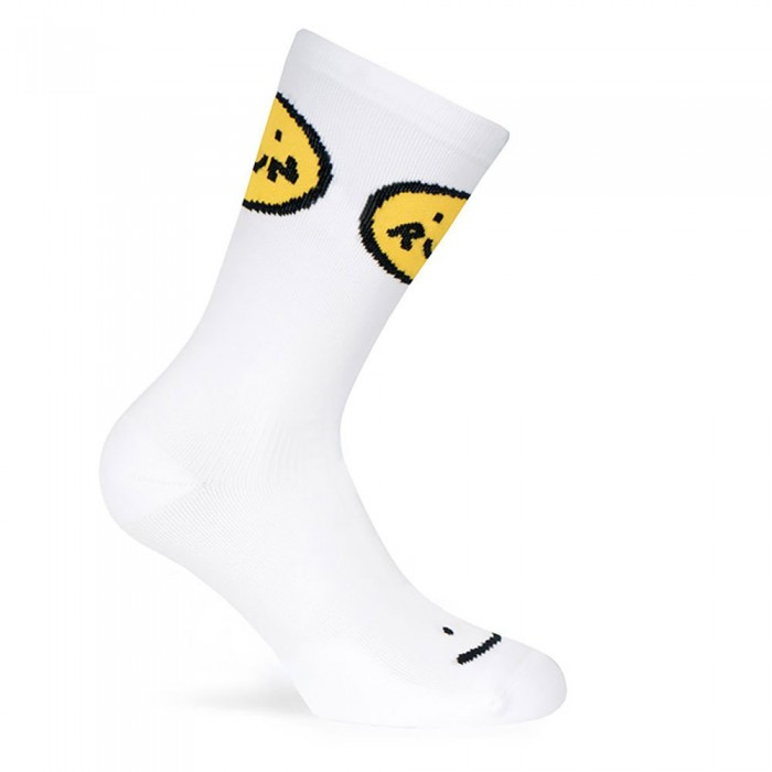 [해외]PACIFIC SOCKS Smile Run Half 긴 양말 1139471268 White