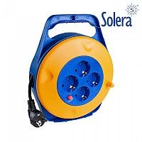 [해외]SOLERA Cable Reel H05VV-F 3G1.5 4 Plugs 10 m 4138361745 Blue / Orange