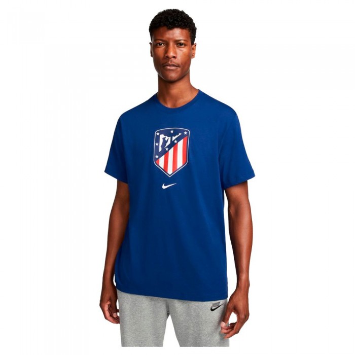 [해외]나이키 Atl?tico de Madrid 22/23 Crest 반팔 티셔츠 3138712489 Deep Royal Blue