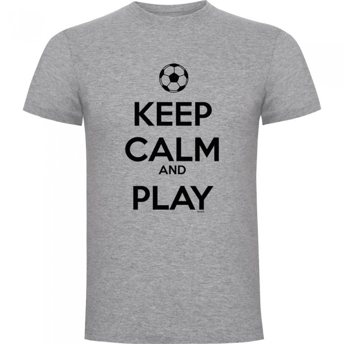 [해외]KRUSKIS Keep Calm And Play Football 반팔 티셔츠 3139292441 Heather Grey