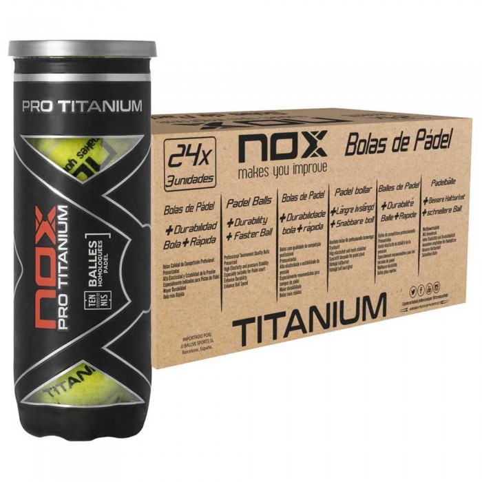 [해외]NOX 패들 볼 박스 Pro Titanium 12138692169 Yellow