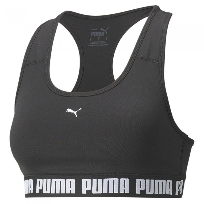 [해외]푸마 Mid Impact Strong 스포츠 브라 12138522878 Puma Black