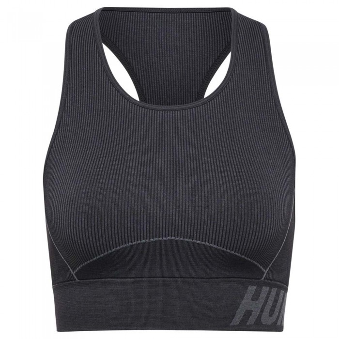 [해외]험멜 Christel Sports Seamless 스포츠 브라 12138648937 Black / Asphalt Melange