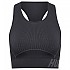 [해외]험멜 Christel Sports Seamless 스포츠 브라 12138648937 Black / Asphalt Melange