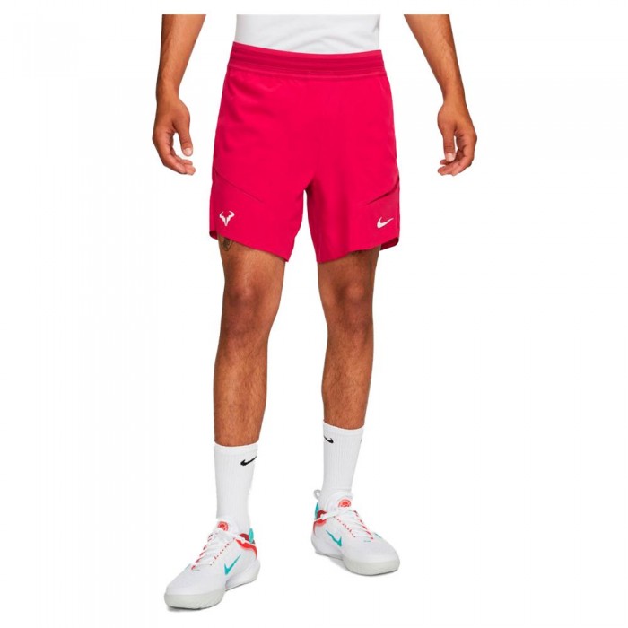 [해외]나이키 Court Dri Fit Advantage Rafa 7´´ 반바지 12138838955 Mystic Hibiscus / Pink Gaze / White