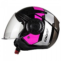 [해외]AXXIS 오픈 페이스 헬멧 OF513 Metro Cool 9139491203 Fluo Pink