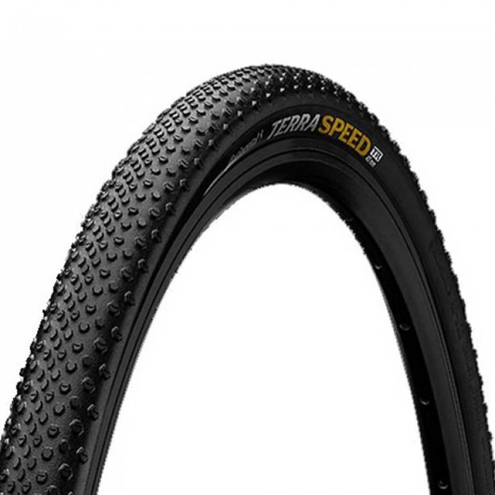 [해외]컨티넨탈 Terra Speed Tubeless 700C x 45 단단한 그래블 타이어 1139180052 Black