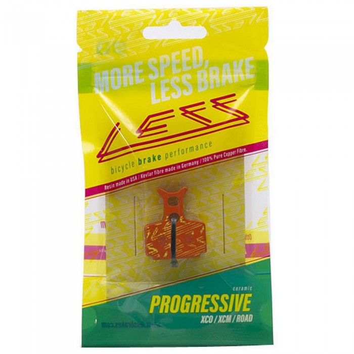 [해외]LESS 세라믹 처리된 디스크 브레이크 패드 Progressive Formula 1139498021 Orange