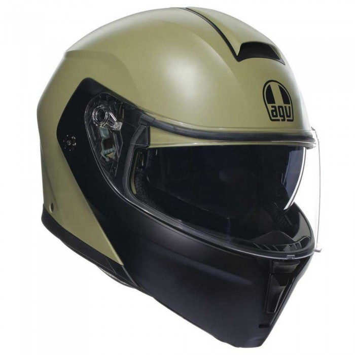 [해외]AGV Streetmodular E2206 MPLK 모듈형 헬멧 9139460275 Mono Matt Pastello Green / Black