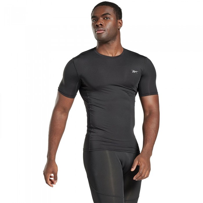 [해외]리복 Workout Ready Compression 반팔 티셔츠 7139007944 Black