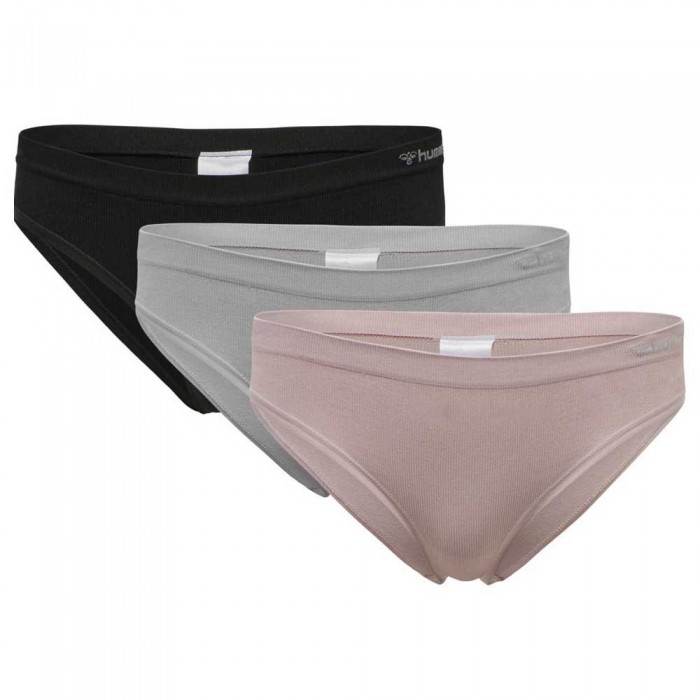 [해외]험멜 Juno Seamless 팬티 3 단위 3139486098 Ash Rose / Black / Paloma