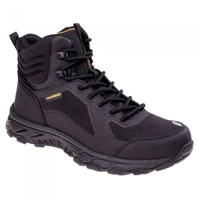 [해외]ELBRUS Hixon Mid WP 등산화 4139333138 Black / Saffron