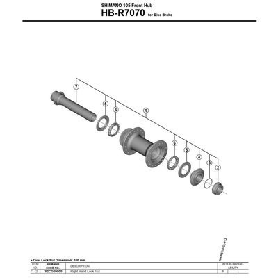 [해외]시마노 HB-R7070 오른쪽 1137974120 Silver