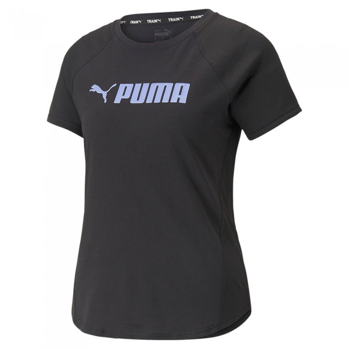 [해외]푸마 Fit 로고 반팔 티셔츠 7139553858 Puma Black / Elektro
