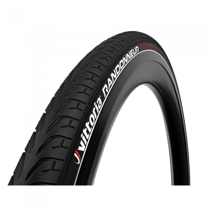 [해외]비토리아 Tire Randonneur Reflective 700C x 47 견고한 도로 자전거 타이어 1138567471 Black