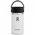 [해외]하이드로 플라스크 넓은 입구와 플렉스 십 뚜껑 Thermo 354ml 4137485802 White