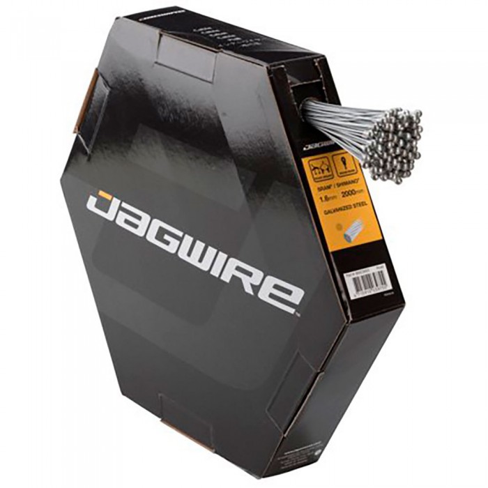 [해외]JAGWIRE 브레이크 케이블 케이블-아연도금-Workshop B Road Brake 16X2000 mm-M/시마노 100개 1138505412 Black