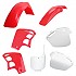 [해외]POLISPORT OFF ROAD MX Honda CR500R 95-00 91330 오토바이 플라스틱 키트 9139671336 White / Red