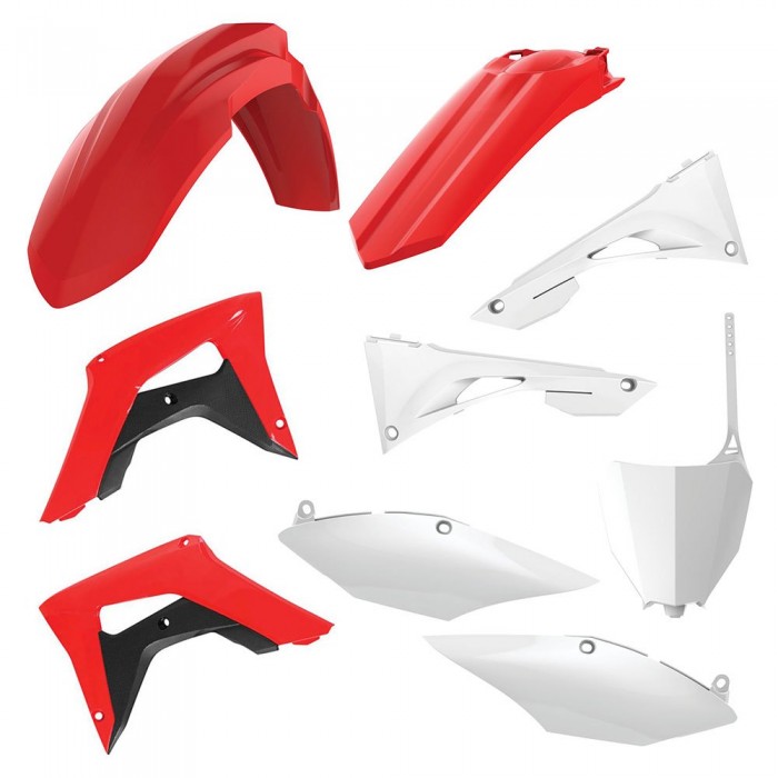 [해외]POLISPORT OFF ROAD MX Honda CRF250RX 19-20 / CRF450RX 17-19 91331 오토바이 플라스틱 키트 9139671344 White / Red