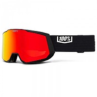 [해외]100% Snowcraft XL Hiper 스키 고글 4139682099 Black / Red