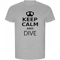 [해외]KRUSKIS Keep Calm And Dive ECO 반팔 티셔츠 10139685067 Heather Grey