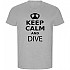 [해외]KRUSKIS Keep Calm And Dive ECO 반팔 티셔츠 10139685067 Heather Grey