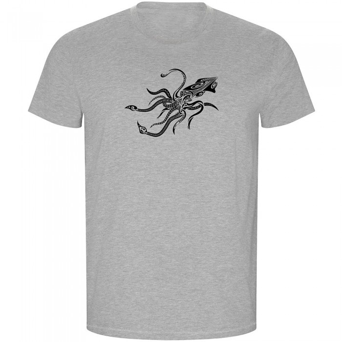 [해외]KRUSKIS Squid Tribal ECO 반팔 티셔츠 10139685249 Heather Grey