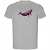 [해외]KRUSKIS Whale ECO 반팔 티셔츠 10139685325 Heather Grey