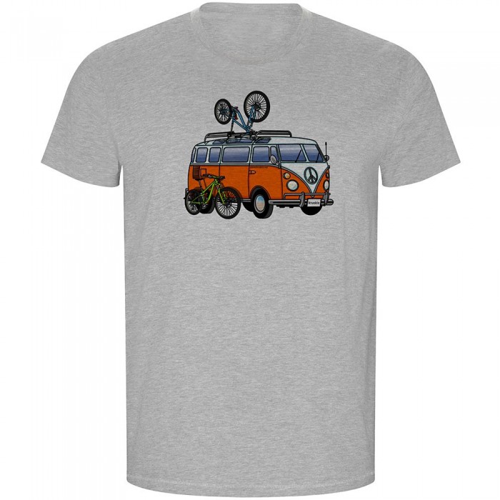 [해외]KRUSKIS Hippie Van MTB ECO 반팔 티셔츠 1139685019 Heather Grey