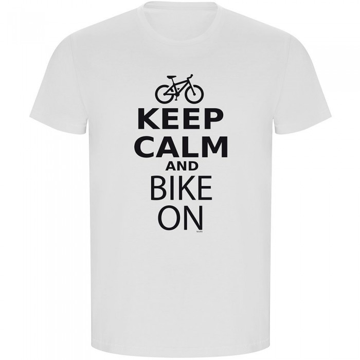 [해외]KRUSKIS Keep Calm And Bike On ECO 반팔 티셔츠 1139685064 White