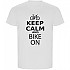 [해외]KRUSKIS Keep Calm And Bike On ECO 반팔 티셔츠 1139685064 White