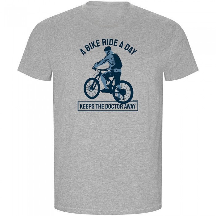 [해외]KRUSKIS Keep The Doctor Away ECO 반팔 티셔츠 1139685089 Heather Grey