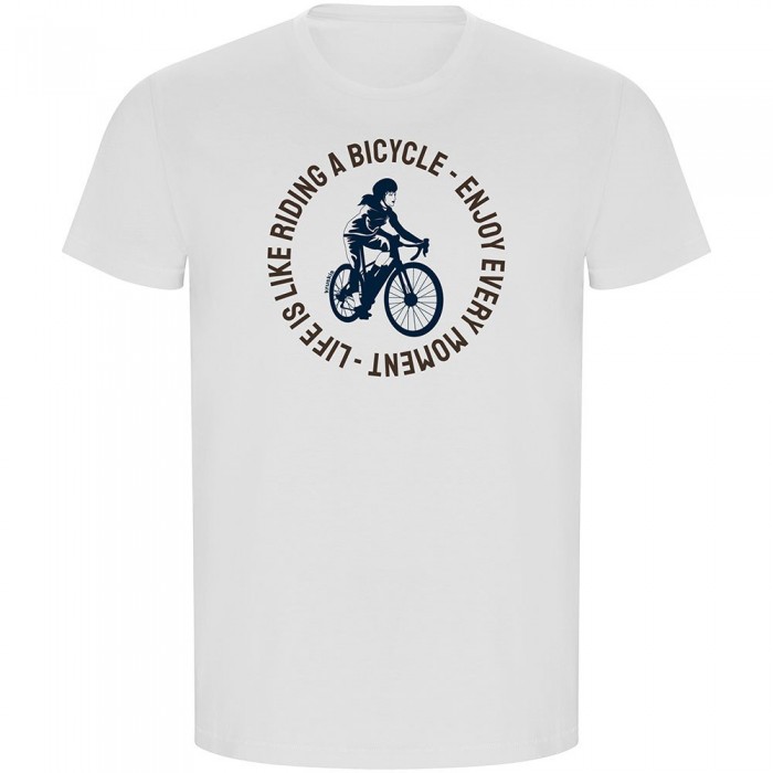 [해외]KRUSKIS Life Is Like Riding ECO 반팔 티셔츠 1139685094 White