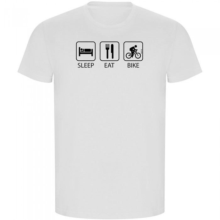 [해외]KRUSKIS Sleep Eat And Bike ECO 반팔 티셔츠 1139685232 White