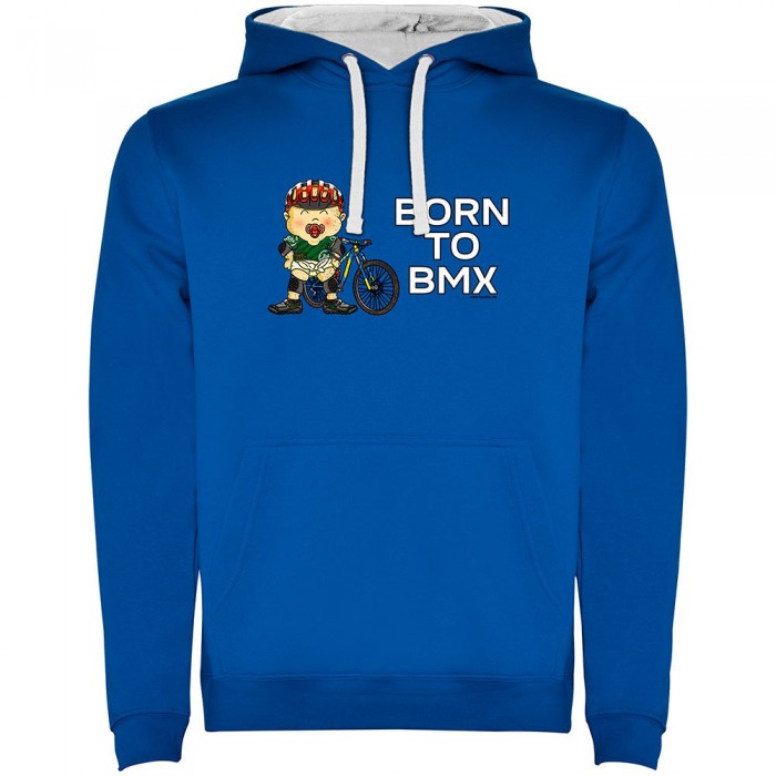 [해외]KRUSKIS Born To BMX Two-Colour 후드티 1139695318 Royal Blue / White