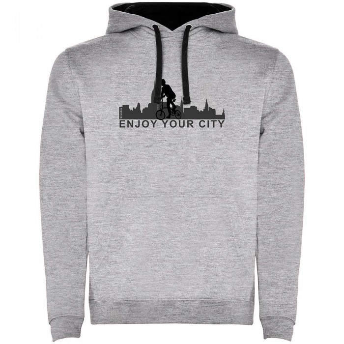 [해외]KRUSKIS Enjoy your City Two-Colour 후드티 1139695440 Heather Grey / Black