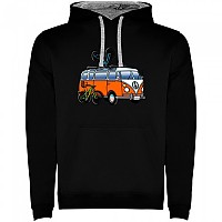 [해외]KRUSKIS Hippie Van MTB Two-Colour 후드티 1139695652 Black / Grey